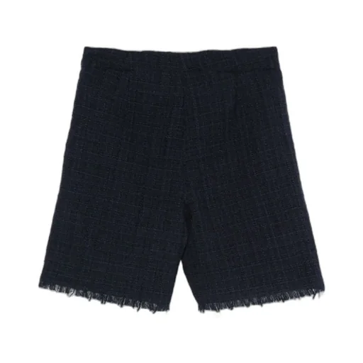 Il Gufo Frayed Edge Tweed Shorts