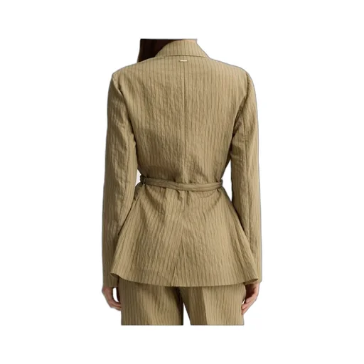 Liu Jo Striped Belted Blazer