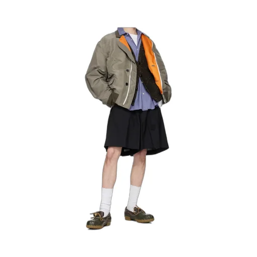 Classic-Collar Bomber Jacket