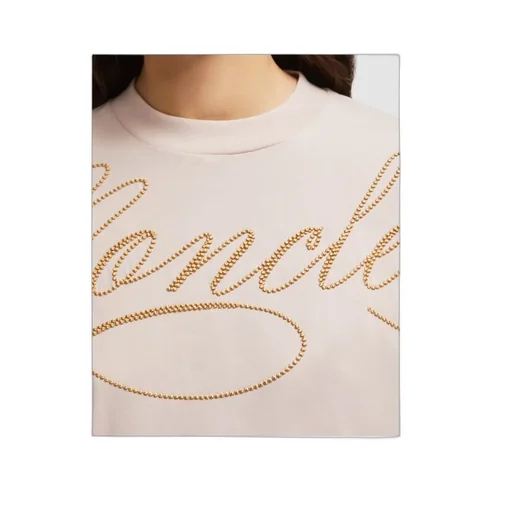 Moncler Embroidered Cursive Logo Crewneck T-Shirt