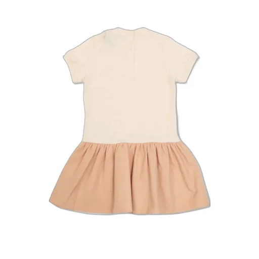 Moncler Enfant Logo Patch Gathered Dress