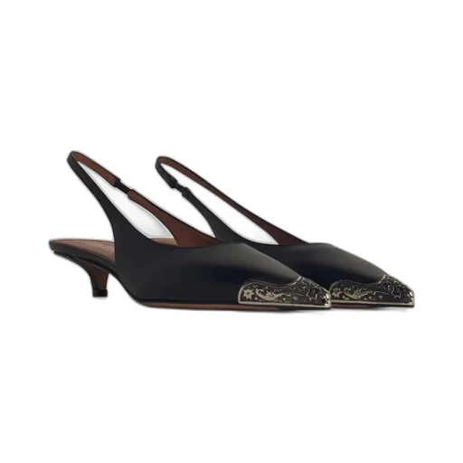 Paris Texas Jessica Pointed-Toe Slingback Pumps