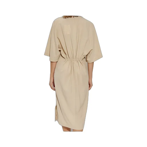 Lanvin Satin Drawstring Waist Dress