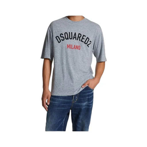 Dsquared2 Logo Printed Crewneck T-Shirt
