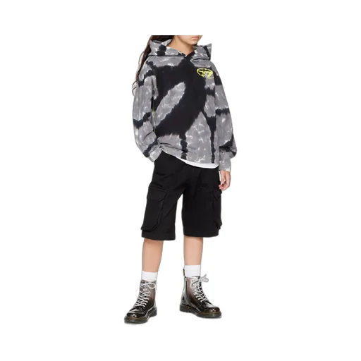Diesel Kids Oval-D Logo Tie-Dyed Hoodie