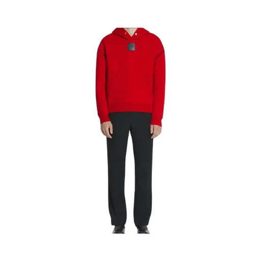 Lanvin Logo Patch Regular Fit Hoodie