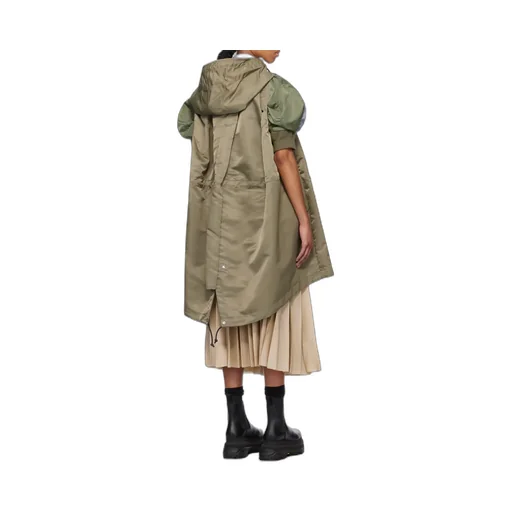 Sacai Drawstring Hem Hooded Vest