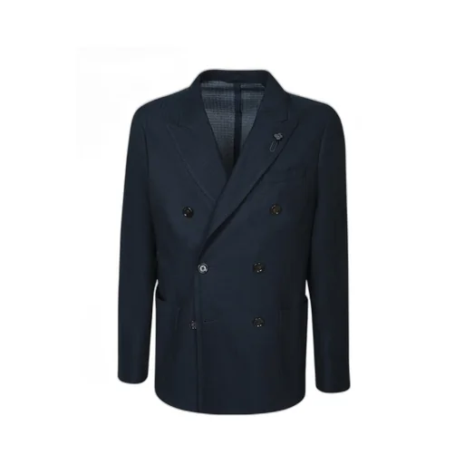 Lardini Double-Breasted Blazer Jacket