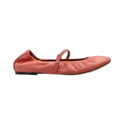 Lanvin Buckle-Strap Ballet Flats