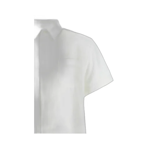 Sacai Striped Pleated Detail Shirt