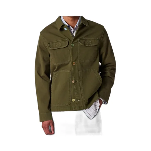 Multicolour Button Military Jacket