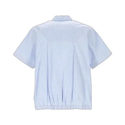 Sacai Striped Short-Sleeved Poplin Shirt