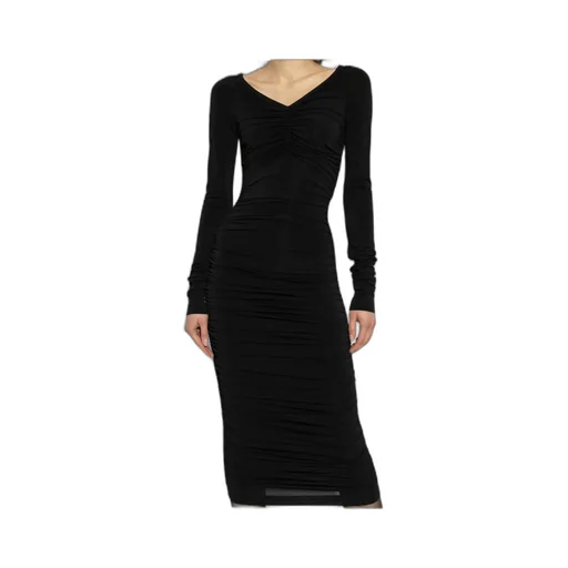 Dolce & Gabbana Draped Calf-Length Dress