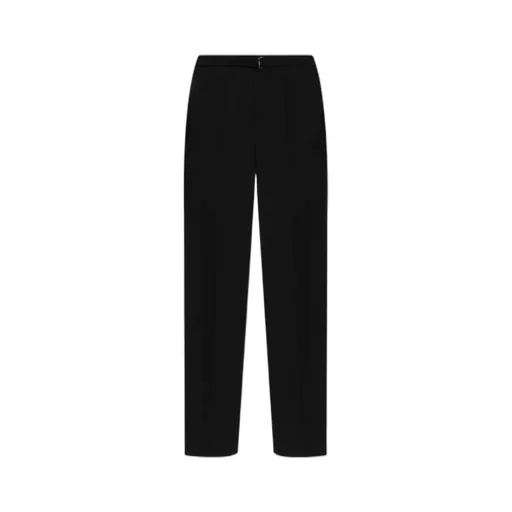 Lanvin Slide-Buckle Belted Trousers