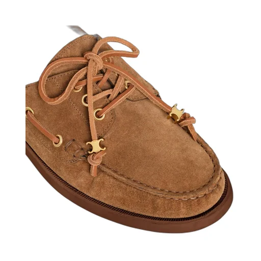 Celine Bateau In Suede Calfskin
