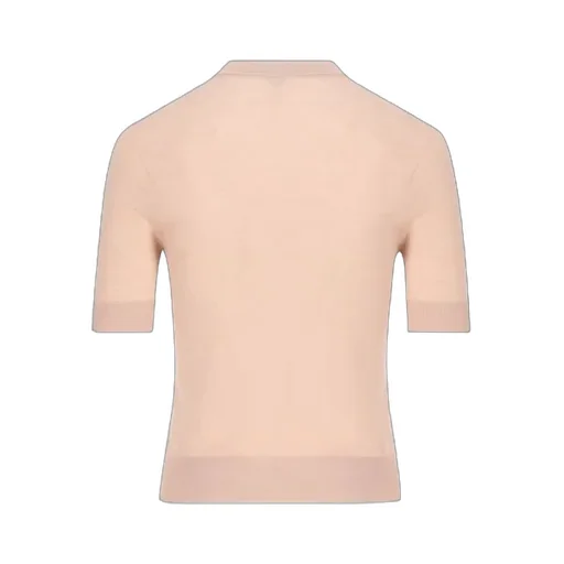 Short-Sleeved Knitted Pullover
