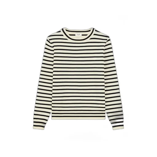 Triomphe Crew Neck MarinÈRe Sweater In Wool