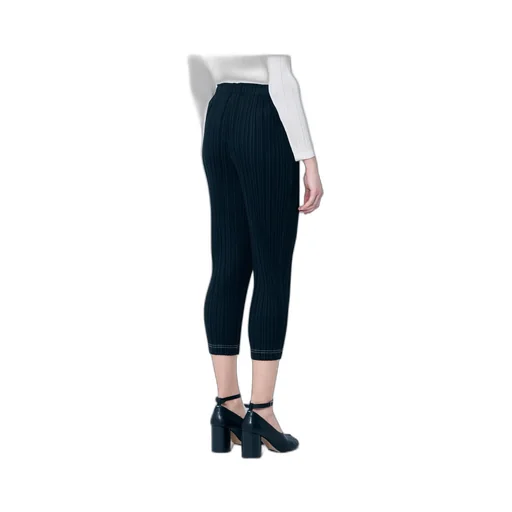 Pleated Cropped Trousers