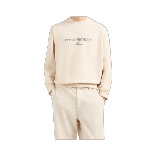 Emporio Armani Logo Embroidered Crewneck Sweatshirt