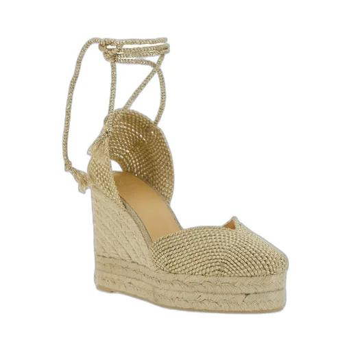 CastaÑEr Cora Lace-Up Wedge Espadrilles
