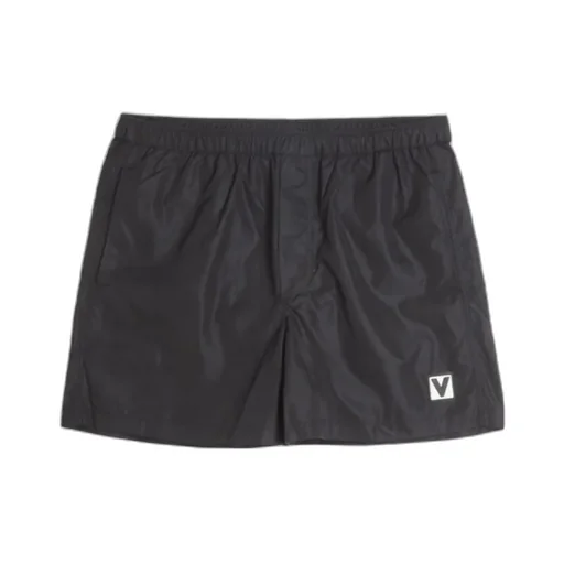 Valentino Logo Embroidered Swim Shorts