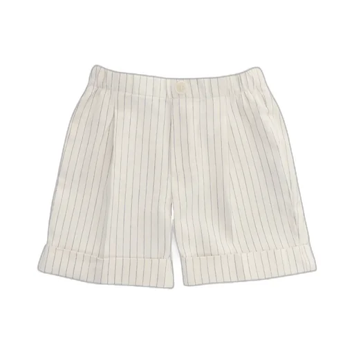 Il Gufo Pleat Detailed Pinstriped Shorts