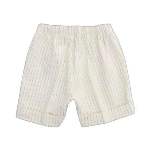 Il Gufo Pleat Detailed Pinstriped Shorts