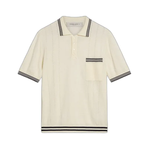 Golden Goose Deluxe Brand Short Sleeved Knitted Polo Shirt