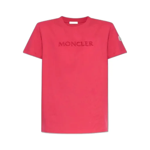 Moncler Logo Embroidered Crewneck T-Shirt