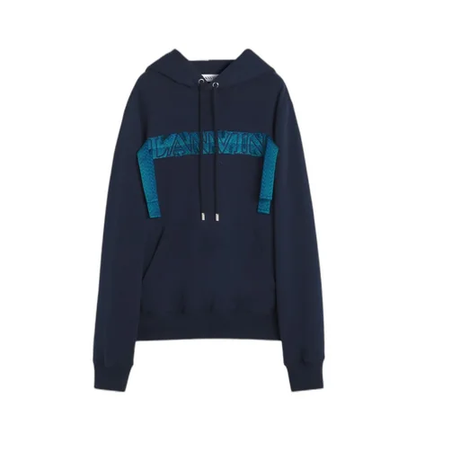 Lanvin Curb-Lace Drawstring Hoodie
