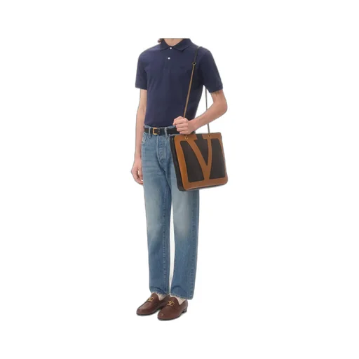 Valentino Logo Embroidered Short-Sleeve Polo Shirt