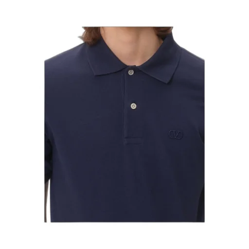Valentino Logo Embroidered Short-Sleeve Polo Shirt