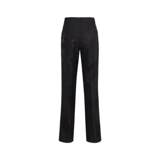 P.A.R.O.S.H. Floral Print Straight-Leg Trousers