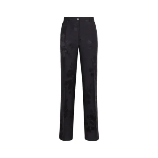P.A.R.O.S.H. Floral Print Straight-Leg Trousers