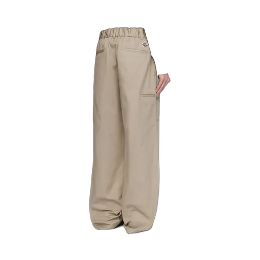 Moncler Logo Patch Straight-Leg Pants