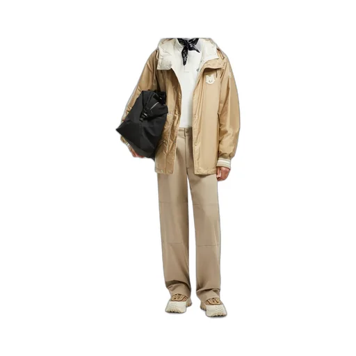 Moncler Logo Patch Straight-Leg Pants