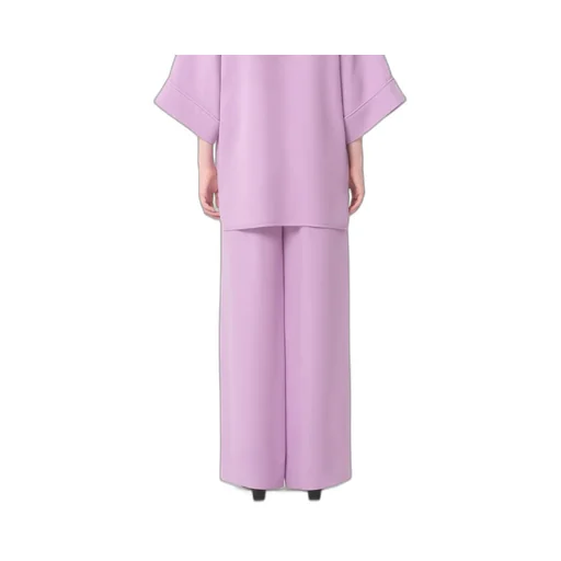 Valentino High Waist Straight Leg Trousers