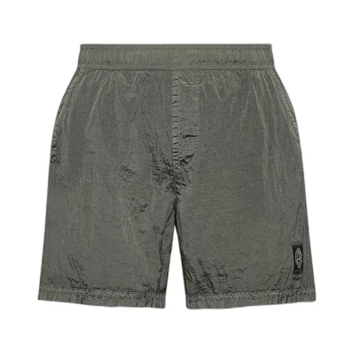 Stone Island Compass-Patch Swim Shorts