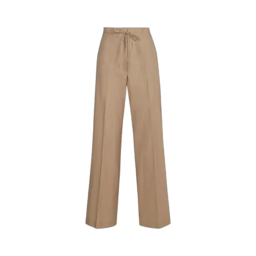 P.A.R.O.S.H. Tied Waist Straight-Leg Trousers