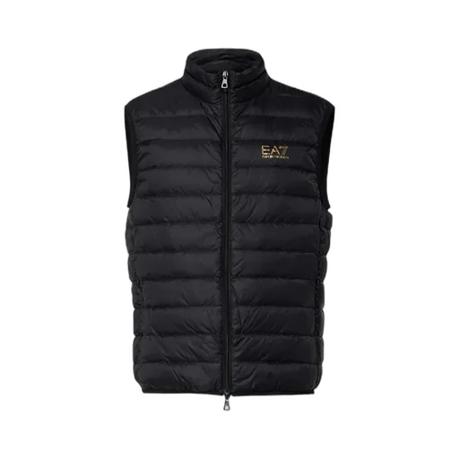 Ea7 Emporio Armani Logo Printed Quilted Padded Gilet