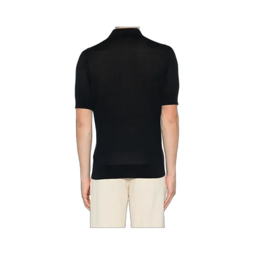 Brunello Cucinelli Short-Sleeved Fine-Knit Polo Shirt