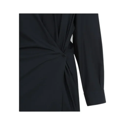 Lemaire Long Sleeved Twisted Midi Dress