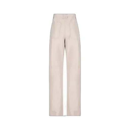 Brunello Cucinelli Straight Leg Leather Trousers