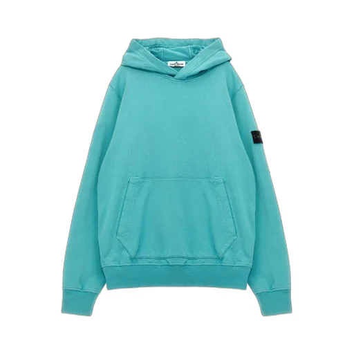Stone Island Junior Long Sleeved Compass-Badge Hoodie