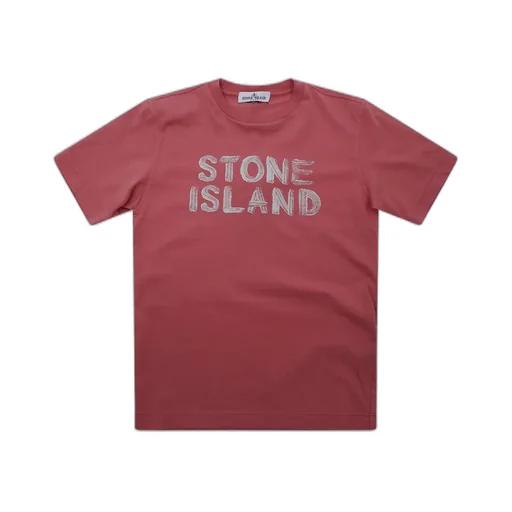Stone Island Junior Logo Printed Crewneck T-Shirt