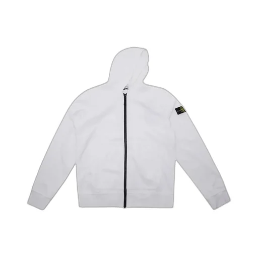 Stone Island Junior Logo-Patch Zipped Hoodie