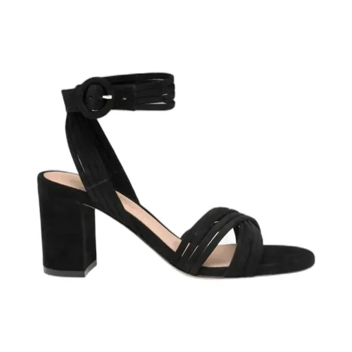 Round-Toe High-Heeled Sandals