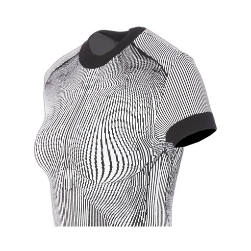 Jean Paul Gaultier The Short Morphing Pinstripes Jacquard Dress
