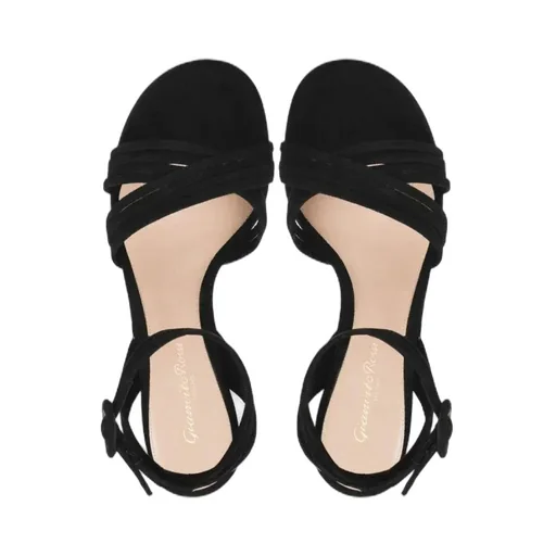 Round-Toe High-Heeled Sandals