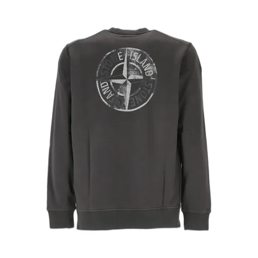 Stone Island Logo-Printed Crewneck Sweatshirt